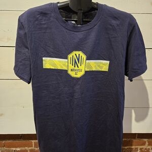 Nashville SC NWOT Major League Soccer Men’s Tee Size Large. Blue Short Sleeve.